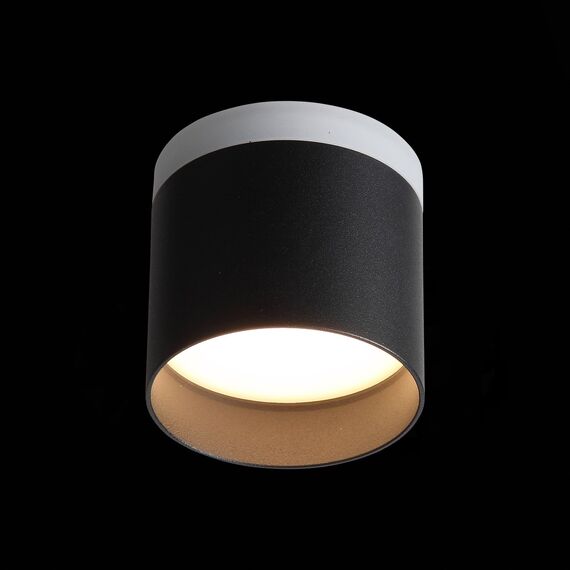 ST102.402.12 Светильник потолочный Черный LED 1*12W 3000K 936Lm Ra>80 120° IP20 D100xH90 170-240V Накладные светильники, изображение 4