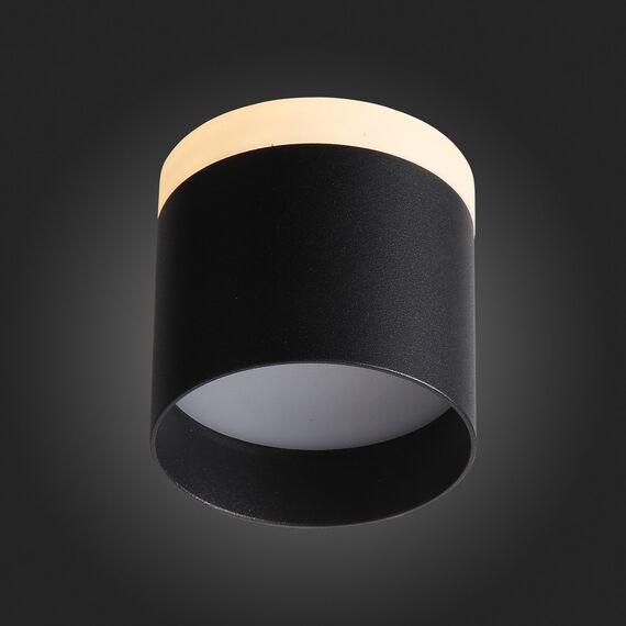 ST102.402.12 Светильник потолочный Черный LED 1*12W 3000K 936Lm Ra>80 120° IP20 D100xH90 170-240V Накладные светильники, изображение 8