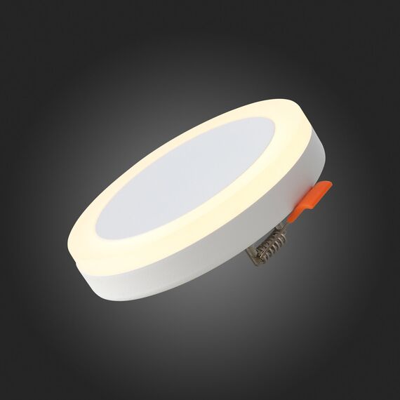 ST104.502.06 Светильник встраиваемый Белый LED 1*6W 3000K 468Lm Ra>80 120° IP20 D110xH20 170-240V Встраиваемые светильники, изображение 5