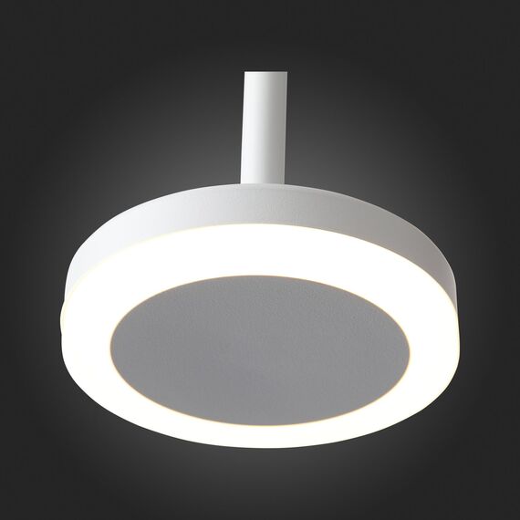 ST104.503.06 Светильник подвесной Белый LED 1*6W 3000K 468Lm Ra>80 120° IP20 D112xH184 170-240V Подвесные светильники, изображение 8