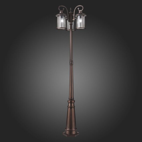 SL080.425.03 Светильник уличный наземный ST-Luce Темный кофе/Прозрачный, Темный кофе E27 3*100W LASTERO, изображение 2