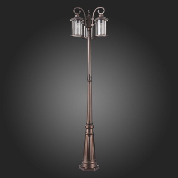 SL080.425.03 Светильник уличный наземный ST-Luce Темный кофе/Прозрачный, Темный кофе E27 3*100W LASTERO, изображение 5