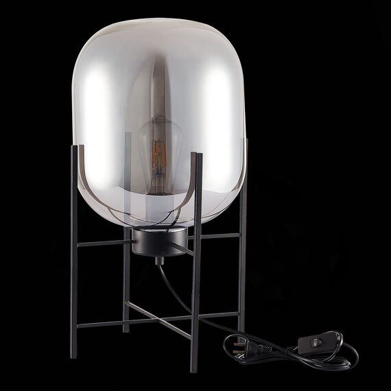 SL1050.704.01 Прикроватная лампа ST-Luce Черный/Дымчатый E27 1*40W BURASCA, изображение 4