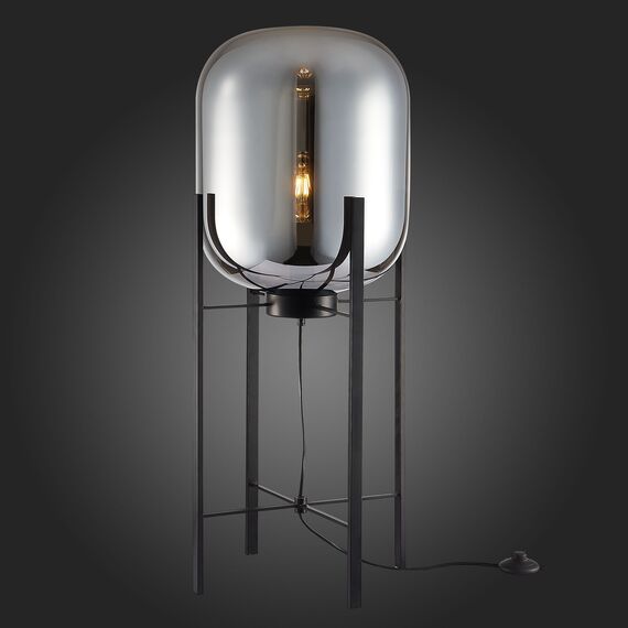 SL1050.715.01 Торшер ST-Luce Черный/Дымчатый E27 1*40W BURASCA, изображение 2