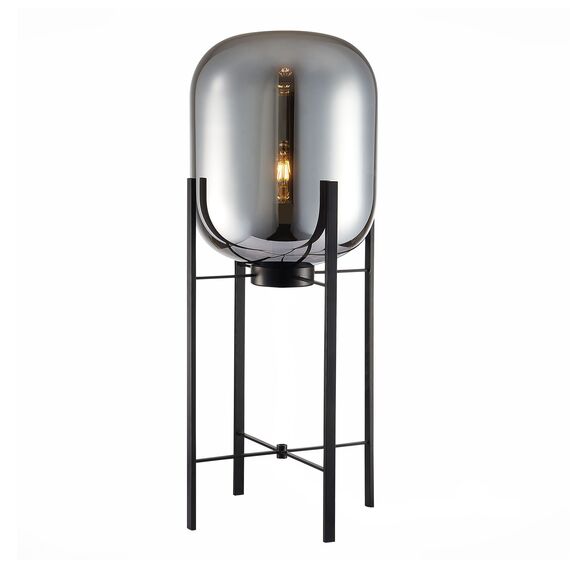 SL1050.715.01 Торшер ST-Luce Черный/Дымчатый E27 1*40W BURASCA, изображение 3