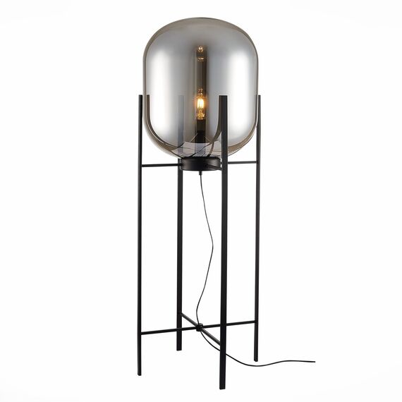 SL1050.725.01 Торшер ST-Luce Черный/Дымчатый E27 1*40W (из 2-х коробок) BURASCA, изображение 3