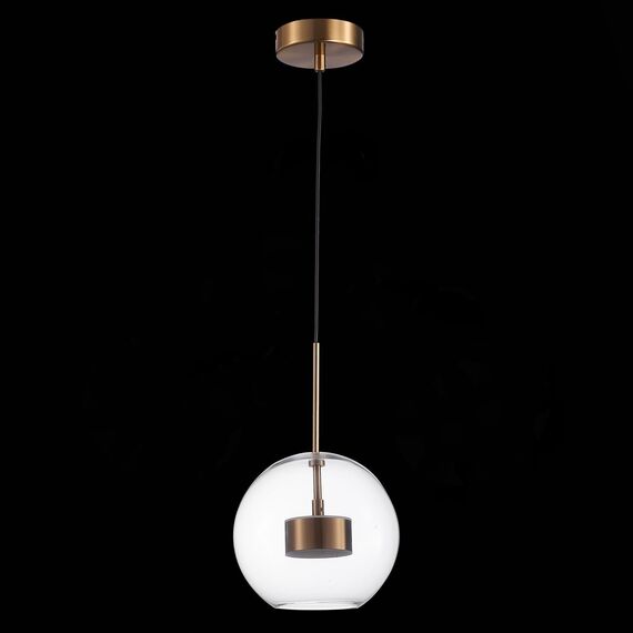 SL1133.233.01 Светильник подвесной ST-Luce Латунь/Прозрачный LED 1*14W 3000K BOPONE, изображение 3