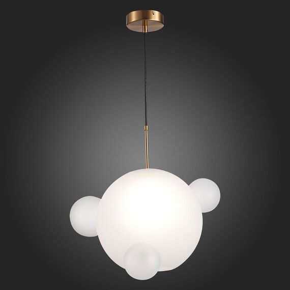 SL1133.503.01 Светильник подвесной ST-Luce Латунь/Белый E27 1*60W BOPONE, изображение 2