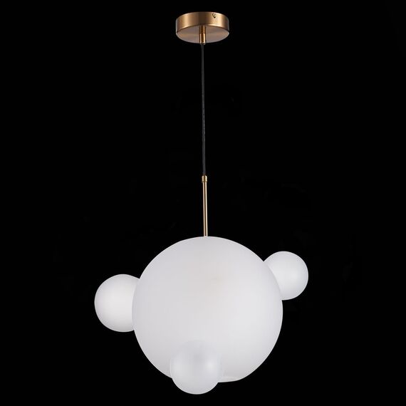 SL1133.503.01 Светильник подвесной ST-Luce Латунь/Белый E27 1*60W BOPONE, изображение 4