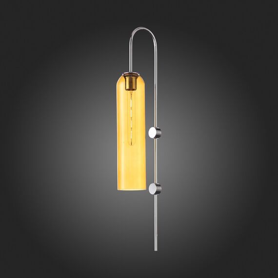 SL1145.191.01 Светильник настенный ST-Luce Хром/Янтарный E27 1*60W CALLANA, изображение 2