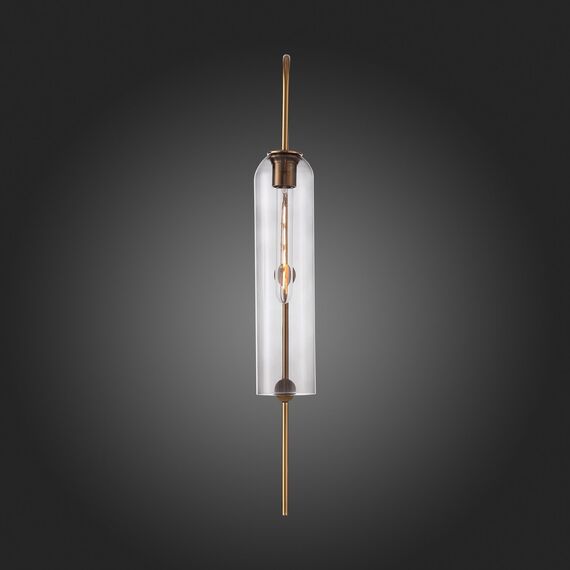 SL1145.341.01 Светильник настенный ST-Luce Латунь/Дымчатый E27 1*60W CALLANA, изображение 8