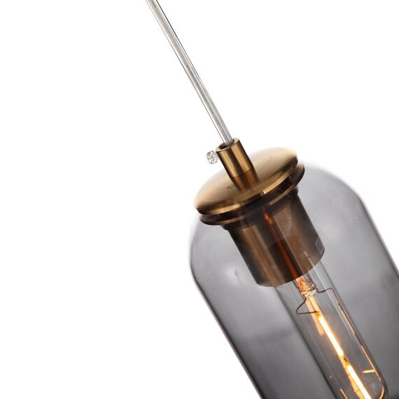 SL1145.343.01 Светильник подвесной ST-Luce Латунь/Дымчатый E27 1*60W CALLANA, изображение 6
