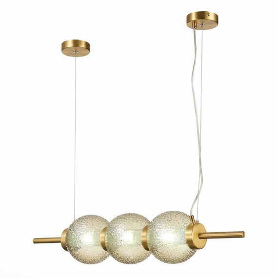 SL1155.313.03 Светильник подвесной ST-Luce Латунь/Коньячный E14 3*40W MARENA, изображение 9