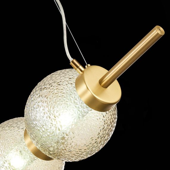 SL1155.313.03 Светильник подвесной ST-Luce Латунь/Коньячный E14 3*40W MARENA, изображение 10