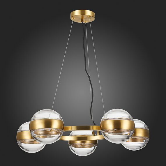 SL1156.303.05 Светильник подвесной ST-Luce Латунь/Прозрачный G9 5*5W BALA, изображение 5