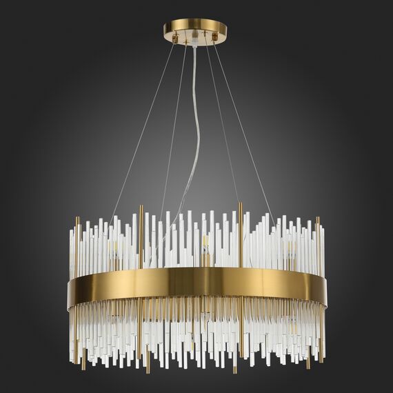 SL1158.303.16 Люстра подвесная ST-Luce Латунь/Латунь, Прозрачный G9 16*5W NITIDO, изображение 5