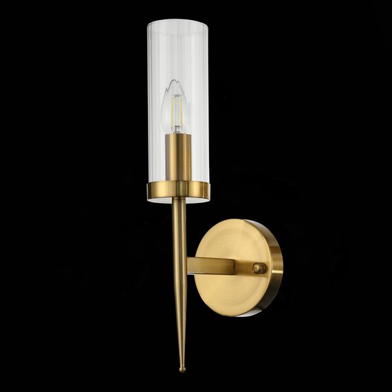 SL1159.301.01 Светильник настенный ST-Luce Латунь/Прозрачный E14 1*60W ACAZIO, изображение 4