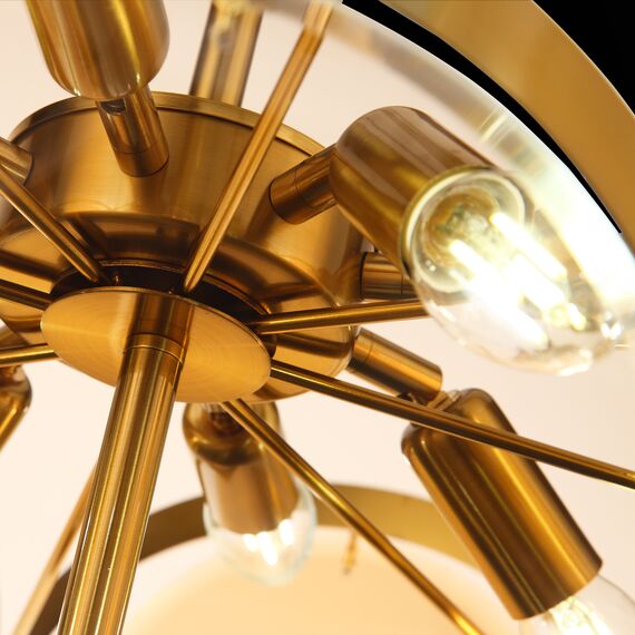 SL1161.333.09 Люстра подвесная ST-Luce Латунь/Янтарный E14 9*60W FAZIA, изображение 16