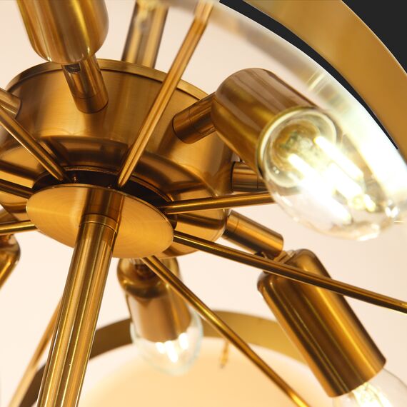 SL1161.333.09 Люстра подвесная ST-Luce Латунь/Янтарный E14 9*60W FAZIA, изображение 17