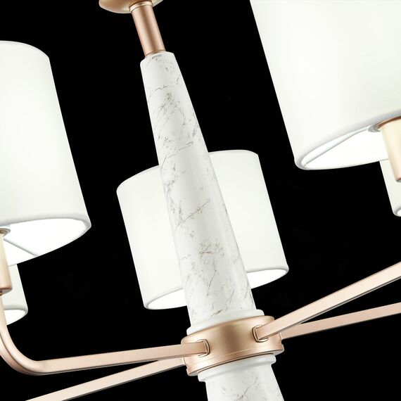 SL1163.203.05 Светильник подвесной ST-Luce Матовое золото/Белый E14 5*40W VELLINO, изображение 7