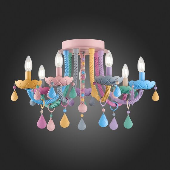 SL1700.782.07 Люстра потолочная ST-Luce Разноцветный E14 7*40W FIATA, изображение 8