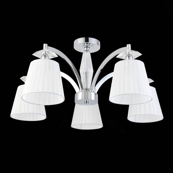 SL1756.102.05 Светильник потолочный ST-Luce Хром/Светло-серый E14 5*40W BELLO, изображение 4