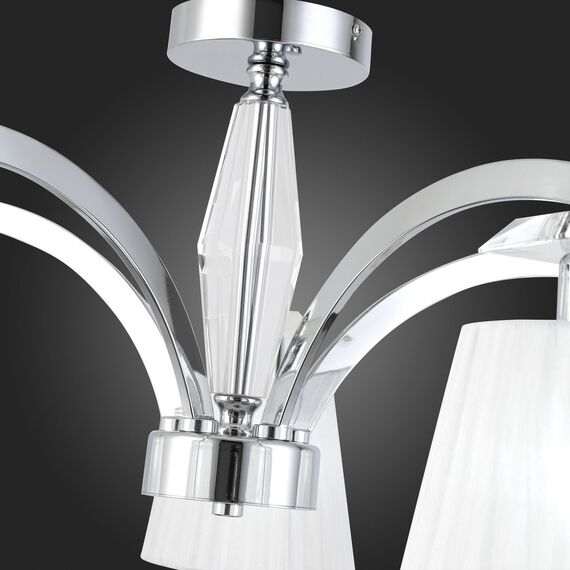 SL1756.102.05 Светильник потолочный ST-Luce Хром/Светло-серый E14 5*40W BELLO, изображение 8