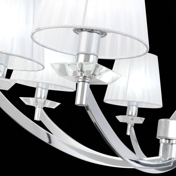 SL1756.103.08 Светильник подвесной ST-Luce Хром/Светло-серый E14 8*40W BELLO, изображение 7