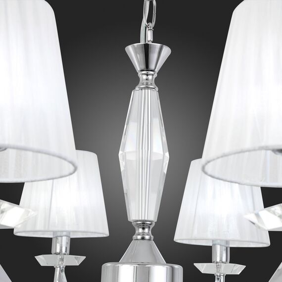 SL1756.103.08 Светильник подвесной ST-Luce Хром/Светло-серый E14 8*40W BELLO, изображение 11