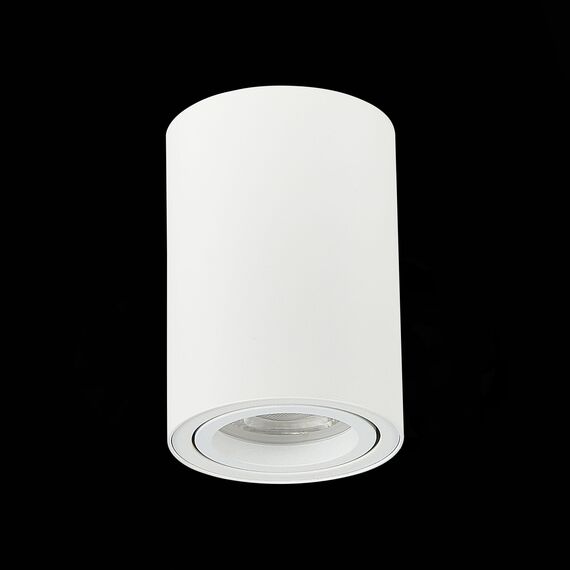 ST108.507.01 Светильник потолочный Белый GU10 1*50W  IP20 D70xH100 220V Без ламп Накладные светильники, изображение 4