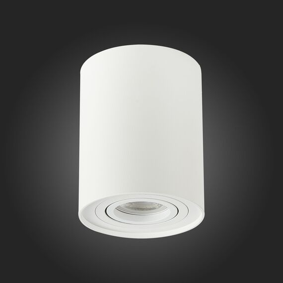 ST108.517.01 Светильник потолочный Белый GU10 1*50W  IP20 D98xH124 220V Без ламп Накладные светильники, изображение 5