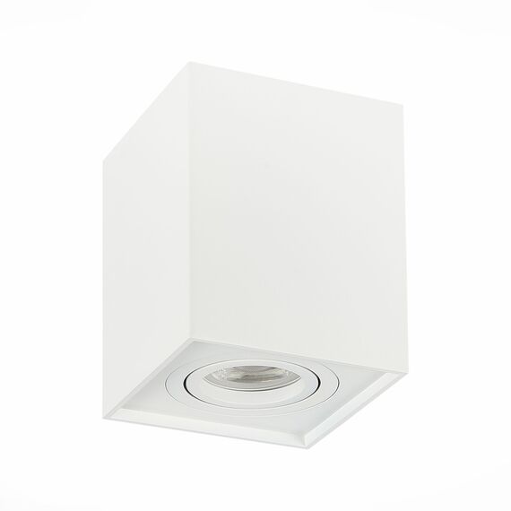 ST109.507.01 Светильник потолочный Белый GU10 1*50W  L100xW100xH123 220V Без ламп Накладные светильники, изображение 6