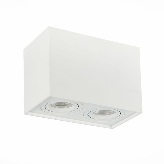 ST109.507.02 Светильник потолочный Белый GU10 2*50W  L181xW100xH123 220V Без ламп Накладные светильники, изображение 6