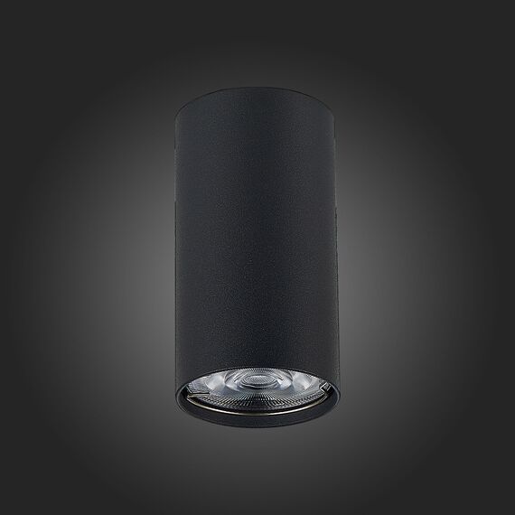 ST110.407.01 Светильник потолочный Черный GU10 1*50W  D54xH100 220V Без ламп Накладные светильники, изображение 5