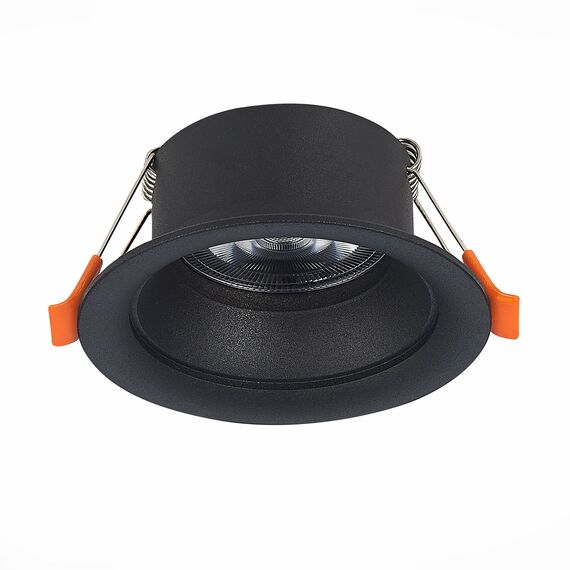 ST200.408.01 Св-к встр. Черный GU10 1*50W  D89xH40 220V Без ламп Встраиваемые светильники, изображение 6