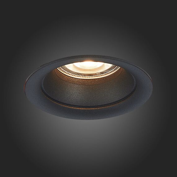 ST200.408.01 Св-к встр. Черный GU10 1*50W  D89xH40 220V Без ламп Встраиваемые светильники, изображение 8