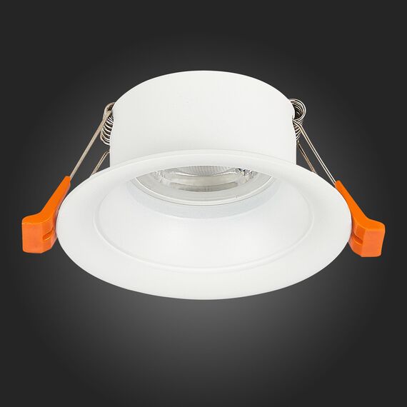 ST200.508.01 Св-к встр. Белый GU10 1*50W  D89xH40 220V Без ламп Встраиваемые светильники, изображение 5