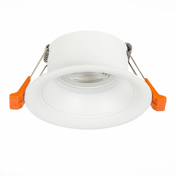 ST200.508.01 Св-к встр. Белый GU10 1*50W  D89xH40 220V Без ламп Встраиваемые светильники, изображение 6