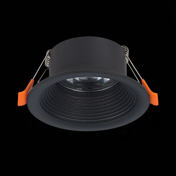 ST202.408.01 Св-к встр. Черный GU10 1*50W  D89xH40 220V Без ламп Встраиваемые светильники, изображение 4