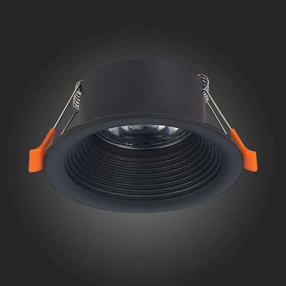 ST202.408.01 Св-к встр. Черный GU10 1*50W  D89xH40 220V Без ламп Встраиваемые светильники, изображение 5