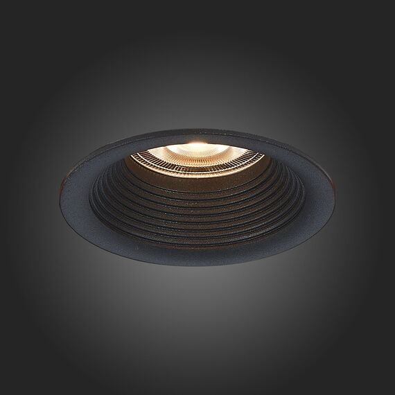 ST202.408.01 Св-к встр. Черный GU10 1*50W  D89xH40 220V Без ламп Встраиваемые светильники, изображение 8