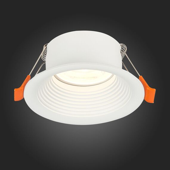 ST202.508.01 Св-к встр. Белый GU10 1*50W  D89xH40 220V Без ламп Встраиваемые светильники, изображение 2