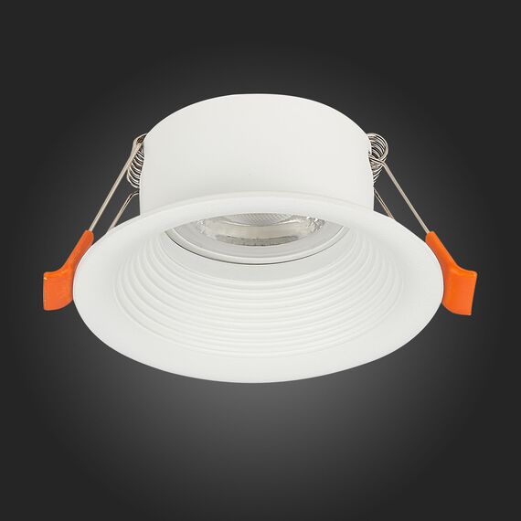 ST202.508.01 Св-к встр. Белый GU10 1*50W  D89xH40 220V Без ламп Встраиваемые светильники, изображение 5