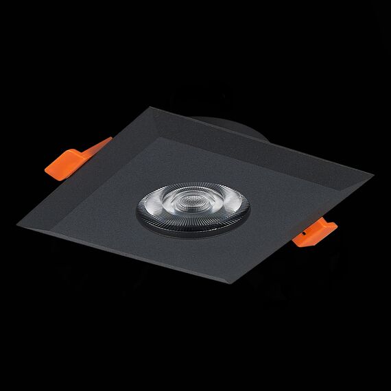 ST204.408.01 Св-к встр. Черный GU10 1*50W  L94xW94xH25 220V Без ламп Встраиваемые светильники, изображение 4