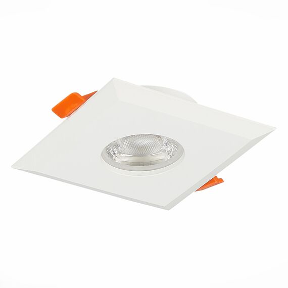 ST204.508.01 Св-к встр. Белый GU10 1*50W  L94xW94xH25 220V Без ламп Встраиваемые светильники, изображение 6