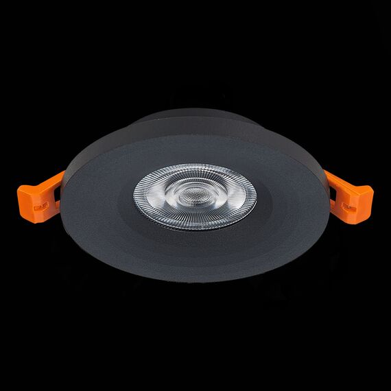 ST205.408.01 Св-к встр. Черный GU10 1*50W  D95xH27 220V Без ламп Встраиваемые светильники, изображение 4