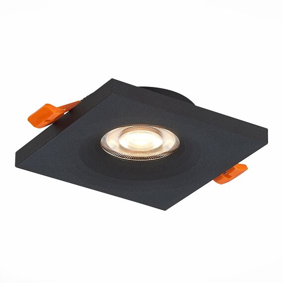 ST205.418.01 Св-к встр. Черный GU10 1*50W  L94xW94xH27 220V Без ламп Встраиваемые светильники, изображение 3