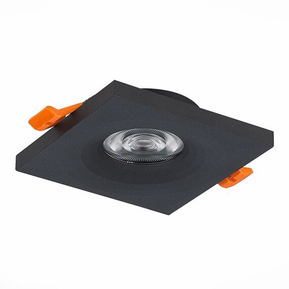 ST205.418.01 Св-к встр. Черный GU10 1*50W  L94xW94xH27 220V Без ламп Встраиваемые светильники, изображение 6