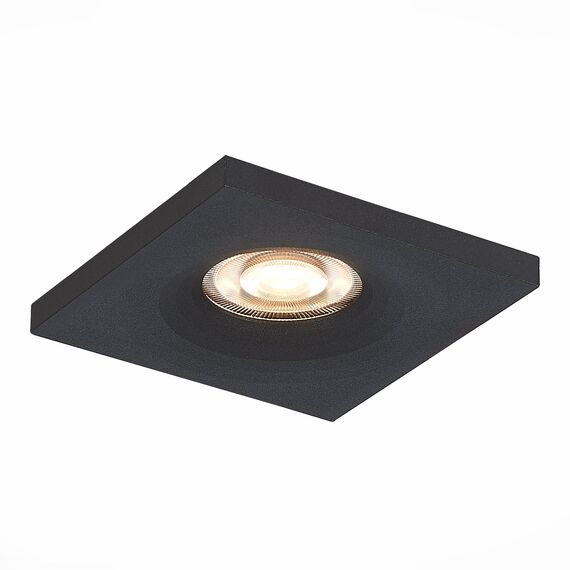 ST205.418.01 Св-к встр. Черный GU10 1*50W  L94xW94xH27 220V Без ламп Встраиваемые светильники, изображение 9