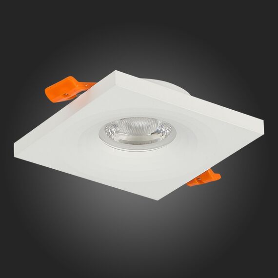 ST205.518.01 Св-к встр. Белый GU10 1*50W  L94xW94xH27 220V Без ламп Встраиваемые светильники, изображение 5